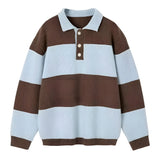 Maglione a righe autunnale