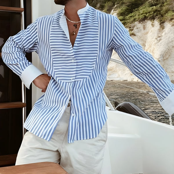 Camicia da donna maniche lunghe e cuciture irregolari