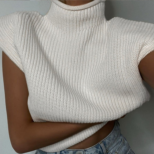 Knitted turtleneck pullover