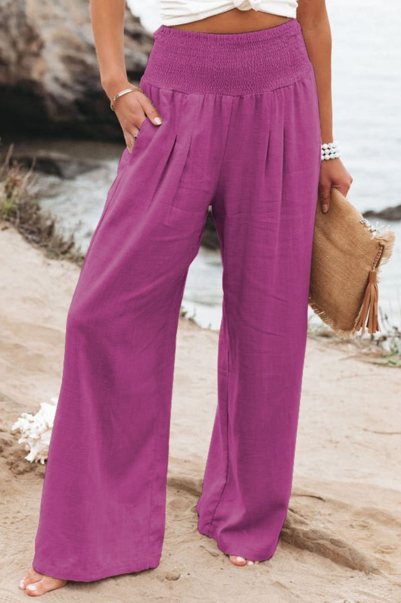 Pantalones de talle alto de las mujeres