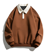 Polo-Kragen-Sweatshirt