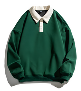 Sudadera con cuello polo