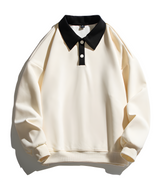 Polo-Kragen-Sweatshirt